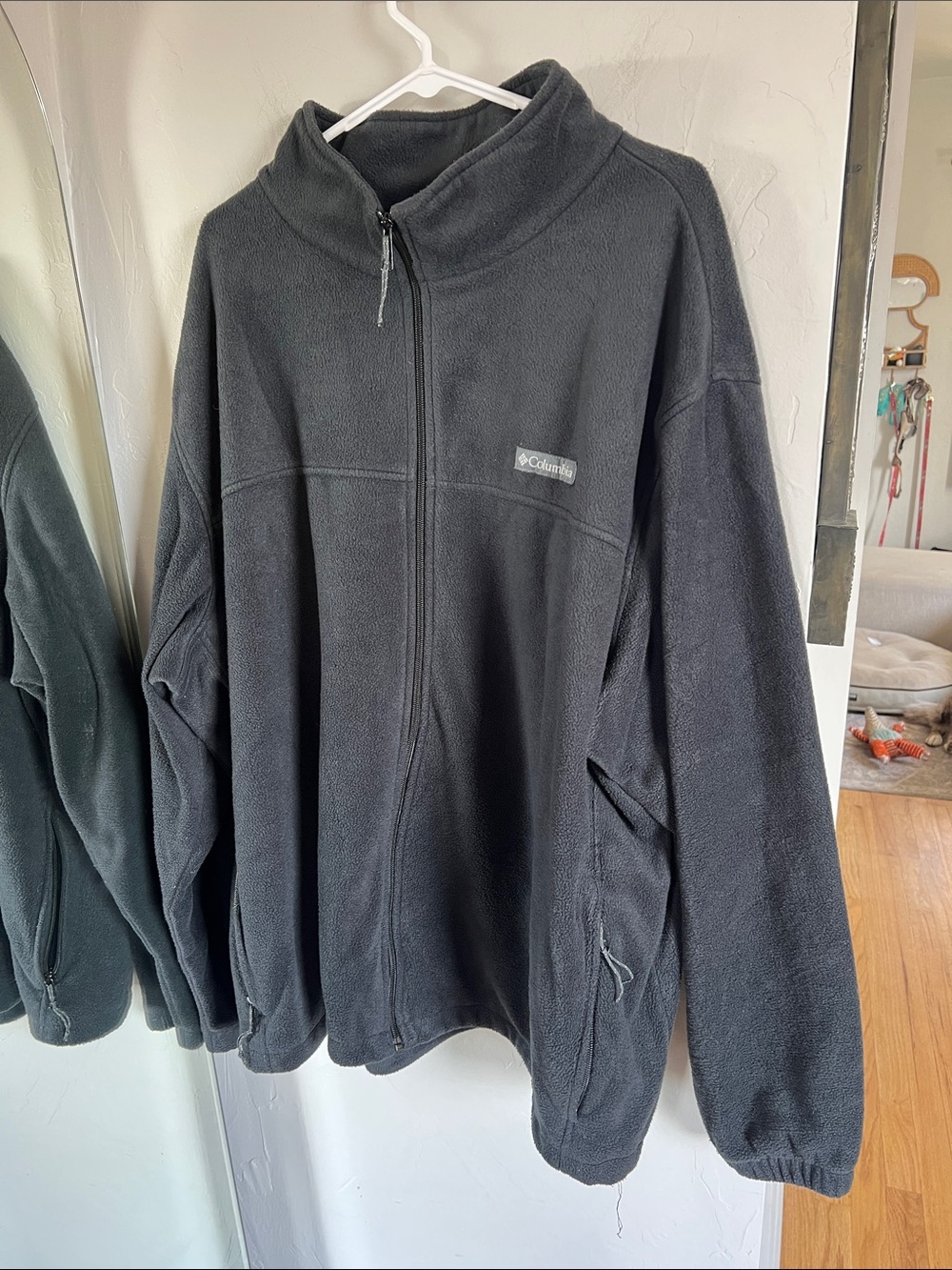 Columbia Men's Dark Charcoal Full-Zip Fleece Jacket